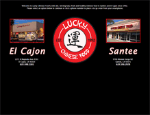 Tablet Screenshot of luckychinesefood.com